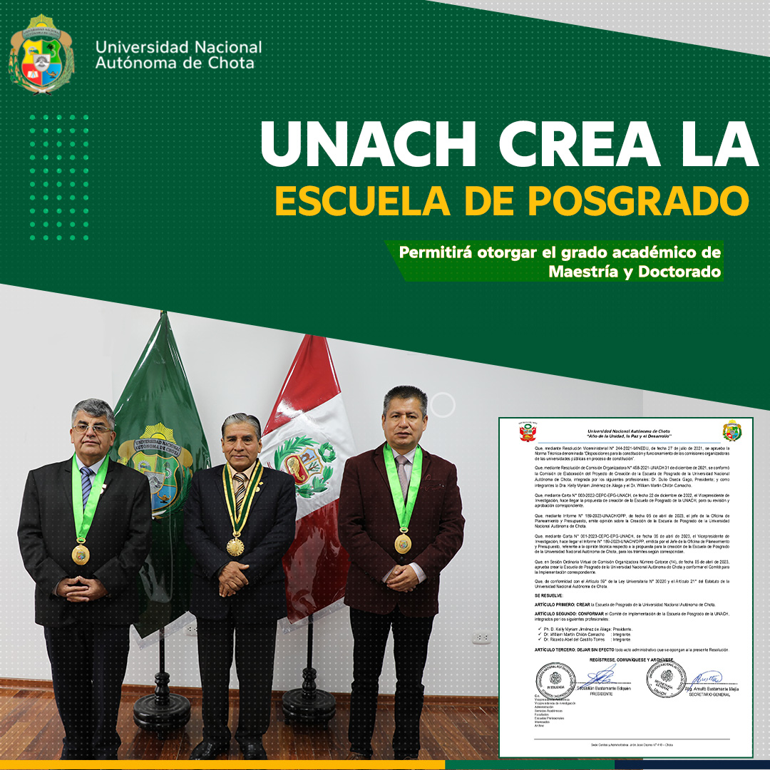 UNACH CREA LA ESCUELA DE POSGRADO 